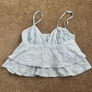 ocean drive ruffle top
